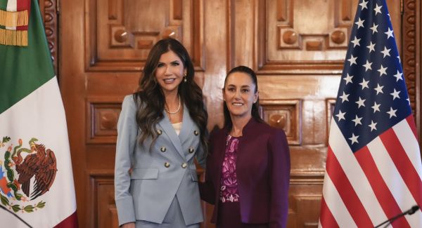 Se reúnen Claudia Sheinbaum y Kristi Noem