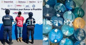 Asegura SSP 15 contenedores con huachicol en Venustiano Carranza