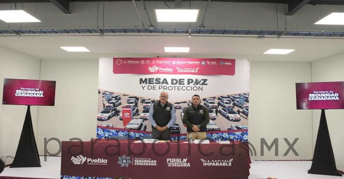 Presenta SSC Puebla estrategias de seguridad por temporada decembrina