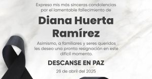 Fallece Diana Huerta, hija del periodista Carlos Martín Huerta