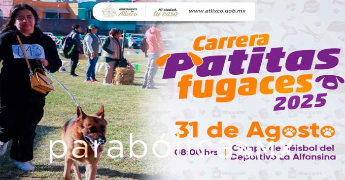 Promueven la carrera &ldquo;Patitas Fugaces&rdquo; en Atlixco