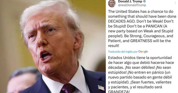 Pide Trump a estadunidenses “no sean estúpidos”