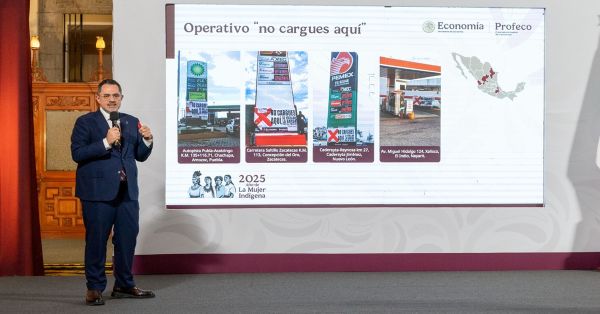 Exhiben dos gasolineras en Puebla vendiendo litros incompletos: Profeco