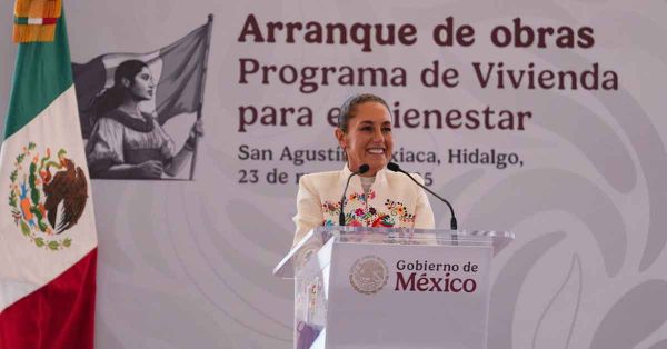 Inicia Sheinbaum en Hidalgo la construcci&oacute;n de 31 mil 500 viviendas
