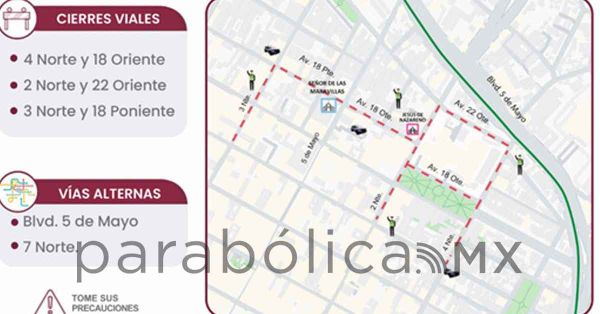 Anuncian cierres viales por actividades en la zona de San Jos&eacute;