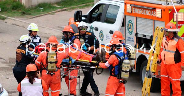 Desarrollan Segom y Cenagas simulacro en Barranca Honda