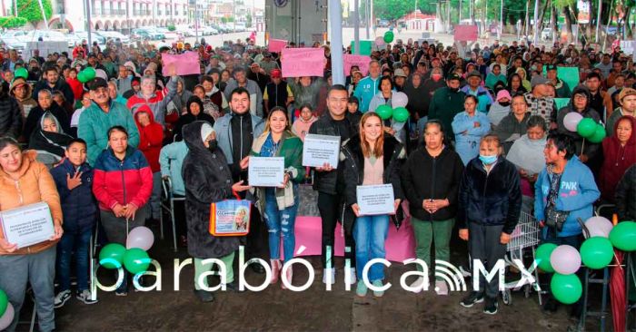 Entregan m&aacute;s de tres mil despensas del Programa de Atenci&oacute;n Alimentaria en Huejotzingo