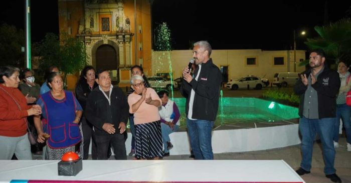 Llega programa "Fuentes que Brillan" al parque de los Remedios