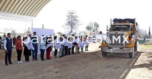 Entregan arco techo en el preescolar Aquiles Serdán de Cuautlancingo