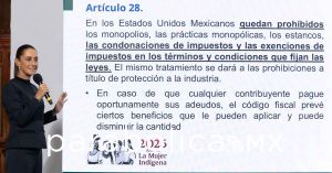 Proh&iacute;be la Constituci&oacute;n condonar impuestos, ratifica Sheinbaum
