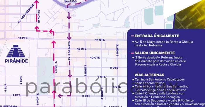 Implementa policía de San Andrés Cholula operativo por Festival Equinoccio 2025