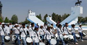Realizan el pase de revista previo al desfile del 5 de Mayo
