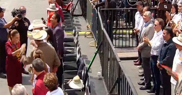 Los acomodos en el evento del zócalo