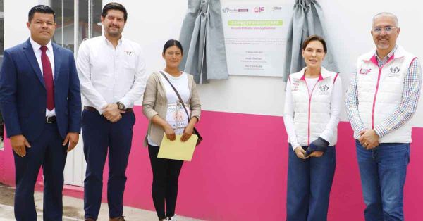 Entregan MariElise Budib y Grupo Bachoco comedor escolar en San Miguel Espejo
