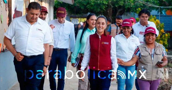 "Gracias a Armenta que ha estado al 100": reconoce Sheinbaum en Xicotepec
