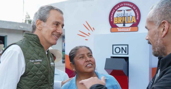 Avanza modernización de alumbrado en juntas auxiliares