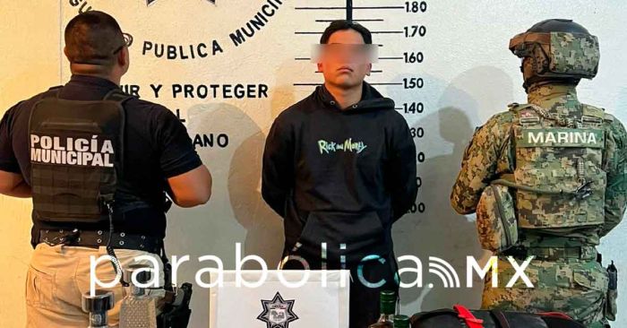 Detienen a probable asaltante de OXXO en San Pedro Cholula