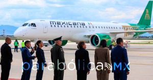 Recibe Sheinbaum la primera de 20 aeronaves Embraer para Mexicana de Aviaci&oacute;n