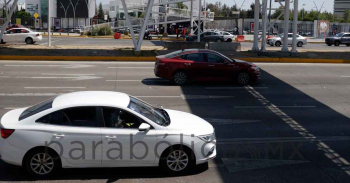 Pintan el cruce en bulevar Atlixcáyotl y Cúmulo de Virgo