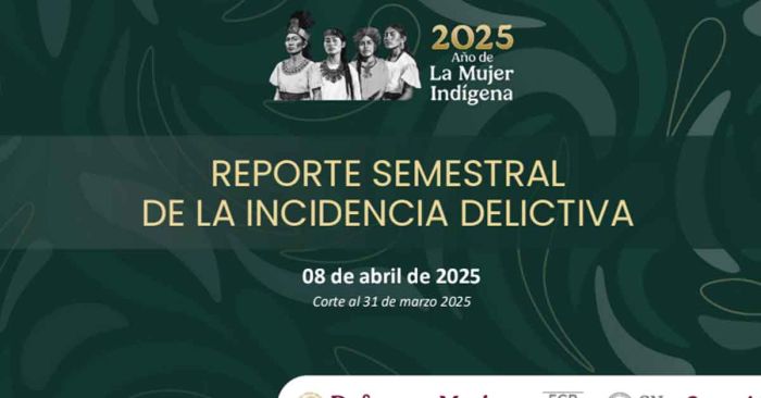 Presenta SESNSP informe semestral de incidencia delictiva en México