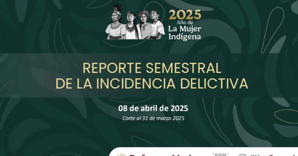 Presenta SESNSP informe semestral de incidencia delictiva en México