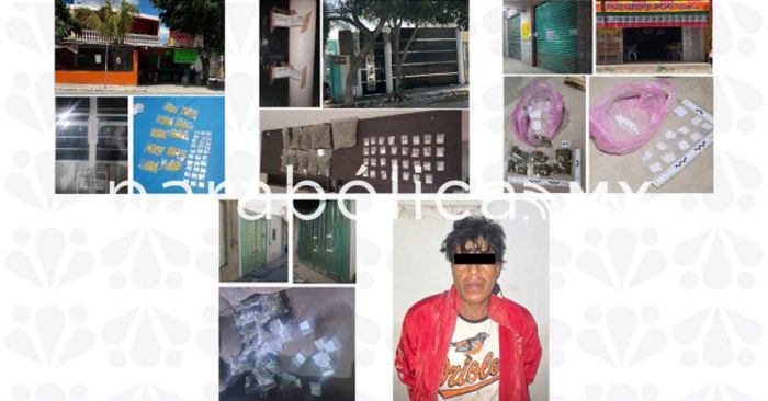 Catea FGE inmuebles en Tehuacán, asegura narcóticos y a una persona