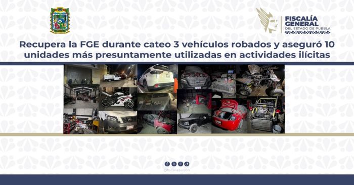 Localizan auto robado y otros vehículos que usaban para delinquir