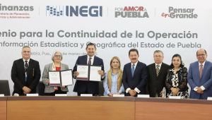 Fortalece Armenta colaboración con el INEGI en Puebla