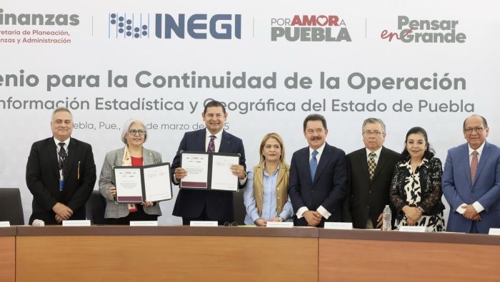 Fortalece Armenta colaboración con el INEGI en Puebla