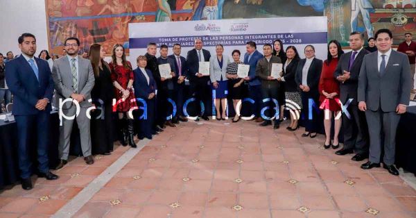 Asumen cargo autoridades auxiliares  en San Andrés Cholula