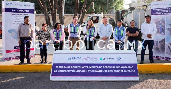 Se refuerza en San Andr&eacute;s Cholula el mantenimiento hidrosanitario: Lupita Cuautle