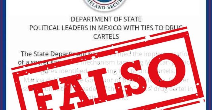 Desmiente embajada de EE.UU. en México lista de políticos con supuestos nexos con el narco