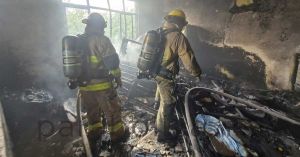 Se incendia una casa en San Baltazar Campeche y deja un herido