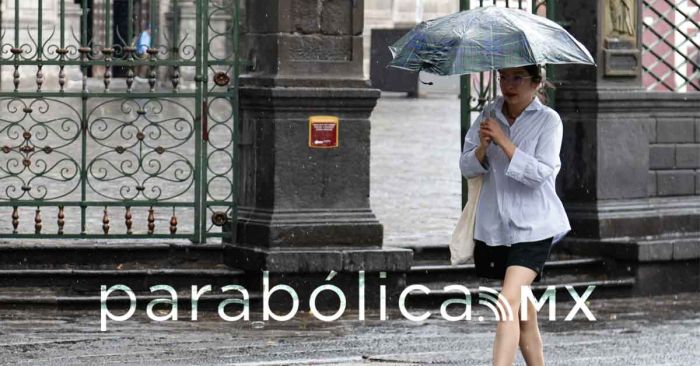 Llueve por segundo día consecutivo en la ciudad de Puebla