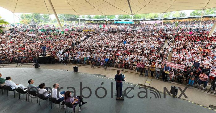 Re&uacute;ne Sheinbaum a m&aacute;s de 150 mil personas en primer fin de semana de gira para rendici&oacute;n de cuentas