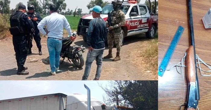 Recupera policía de Huejotzingo vehículo robado y asegura arma de fuego