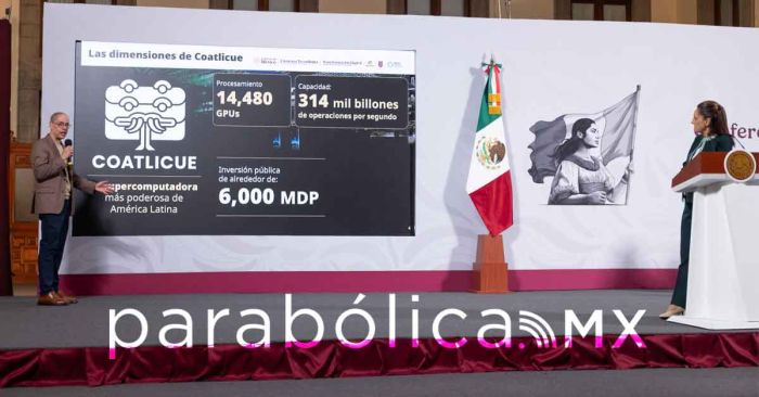 Se invertir&aacute;n 6 mmdp en Coatlicue, la supercomputadora p&uacute;blica mexicana: Sheinbaum