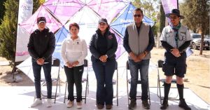 Encabeza Lupita Cuautle limpieza de Parque Ampliación Guadalupe