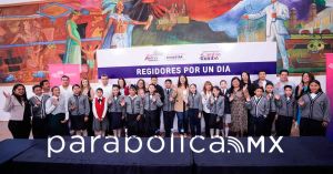 Recibe Cuautle a menores &quot;Regidores por un Día&quot; en San Andrés Cholula