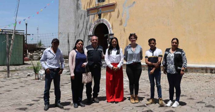 Inicia Ariadna Ayala restauración del templo de San Juan Bautista en Ocotepec
