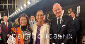 Acompa&ntilde;an Brugada, Lemus y Garc&iacute;a a Sheinbaum al Sorteo del Mundial 2026