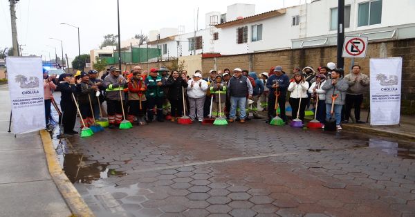Realizan la primera jornada de &quot;La Ciudad la Limpiamos Todos&quot; en San Pedro Cholula