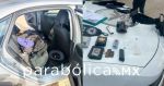 Aseguran a narcomenudista armado en Texmelucan; transportaba todo en un auto