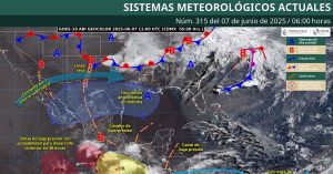 Pronostica SMN lluvias en Guerrero, Oaxaca y Chiapas