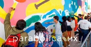 Se suman jóvenes poblanos a la Jornada Nacional de Tequios y Murales