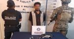 Detienen a un hombre por portaci&oacute;n il&iacute;cita de un arma en San Pedro Cholula