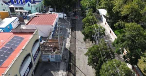 Supervisan trabajos de mantenimiento en avenida 11 Oriente