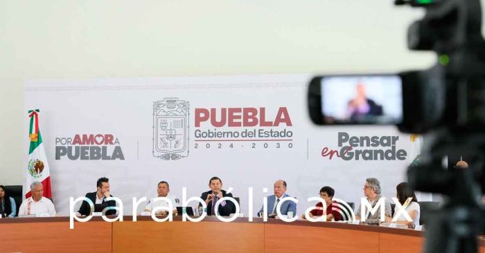 Encabeza Armenta su conferencia ma&ntilde;anera en Puebla