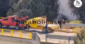 Deja aparatoso accidente a un muerto en San Miguel Canoa