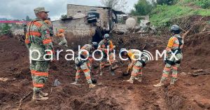 Reconstruyen Fuerzas Armadas y Gobierno de Puebla caminos y calles en la Sierra Norte